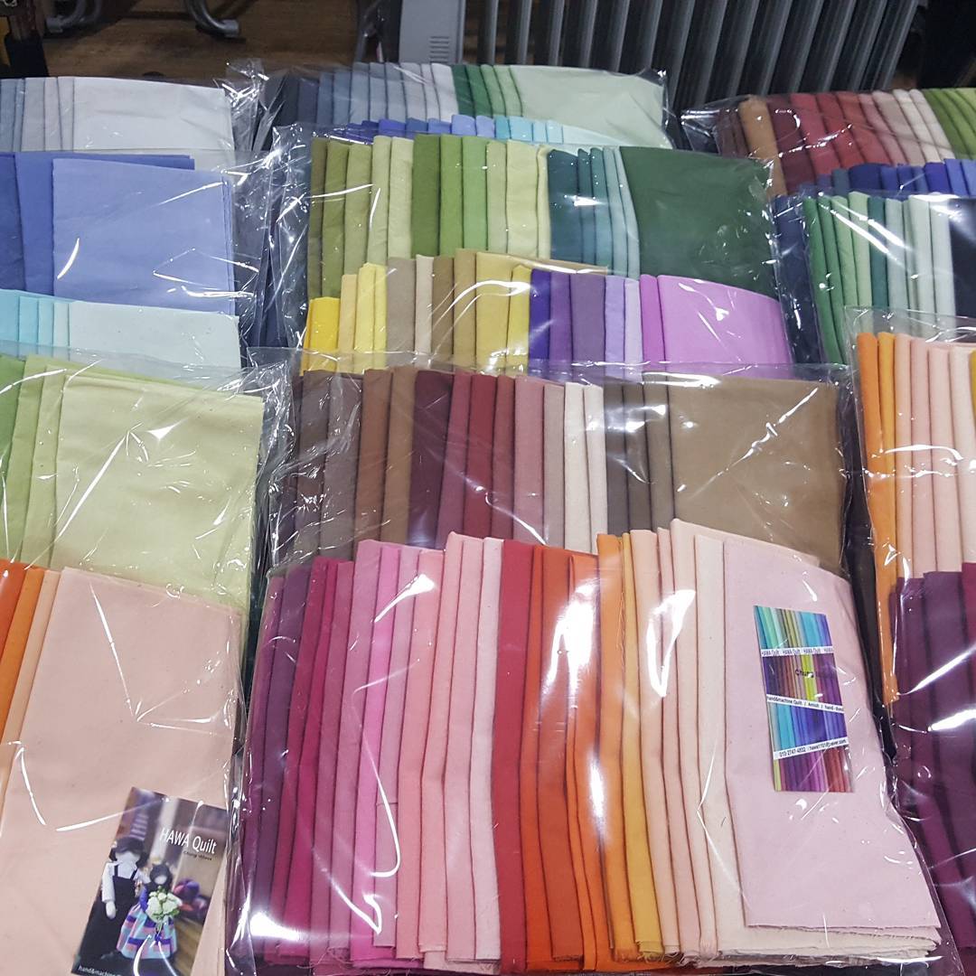 110색 원단 기록