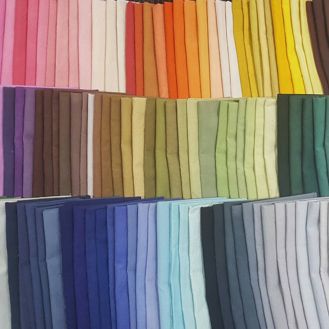 140색 원단 기록