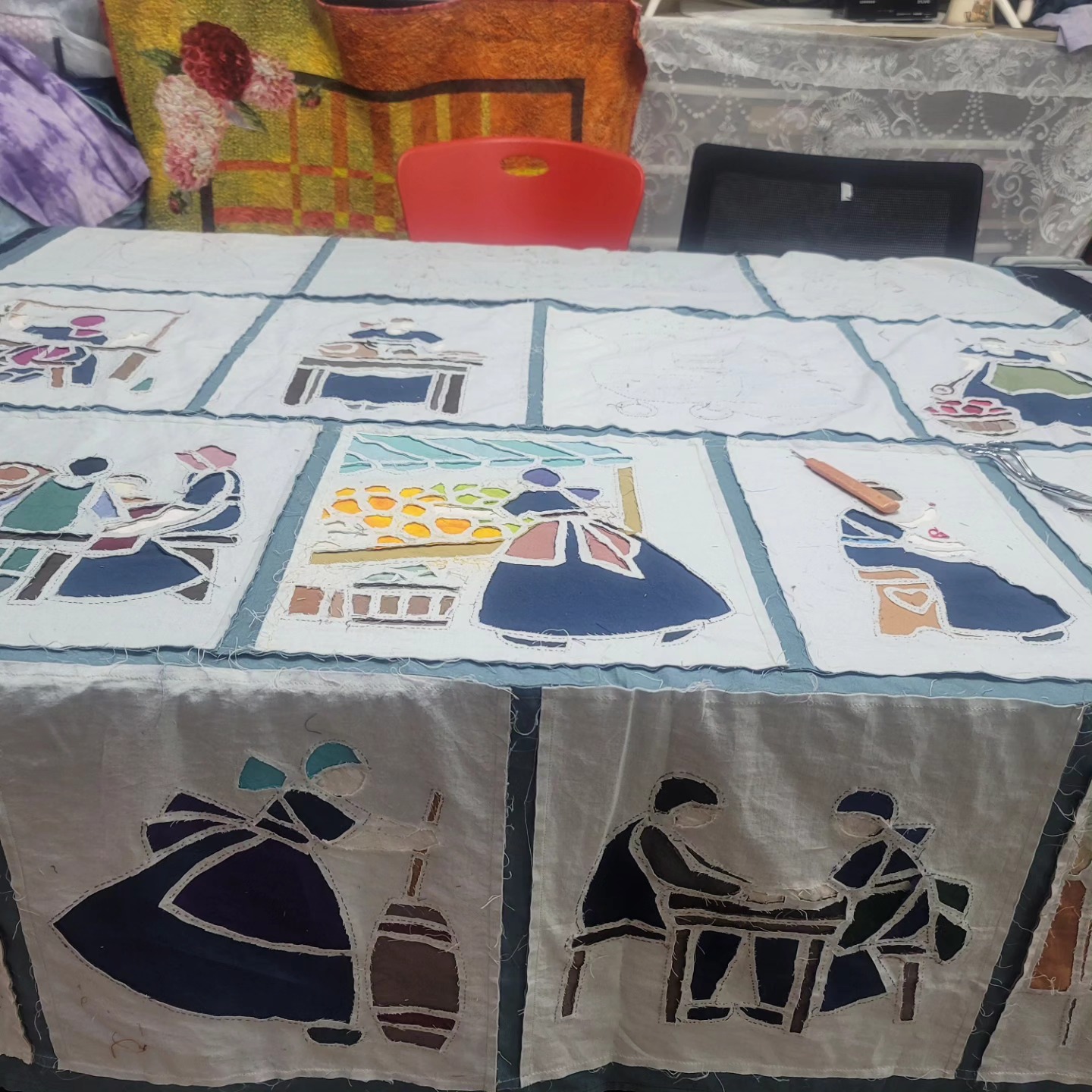 마마의 일상 3 — 퀼팅 전 뒷면 정리